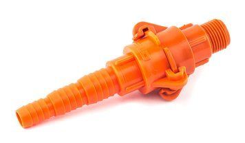 З'єднання 1/2"х5/8"х3/4" шланг-1/2" зовнішня різьба (універсальне, роз'ємне для поливального шланга) №220 фото