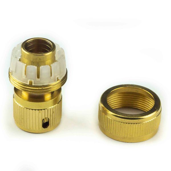 Конектор 3/4" (латунь) для поливального шланга QC-02 фото
