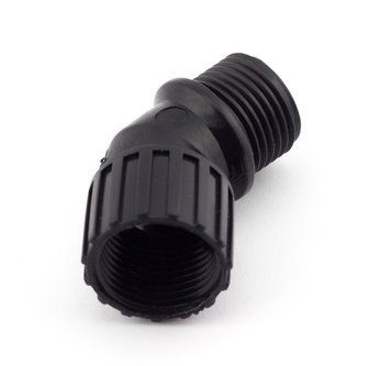 Куточок 1/2" х1/2" зовнішня різьба внутрішня пластиковий №135 фото
